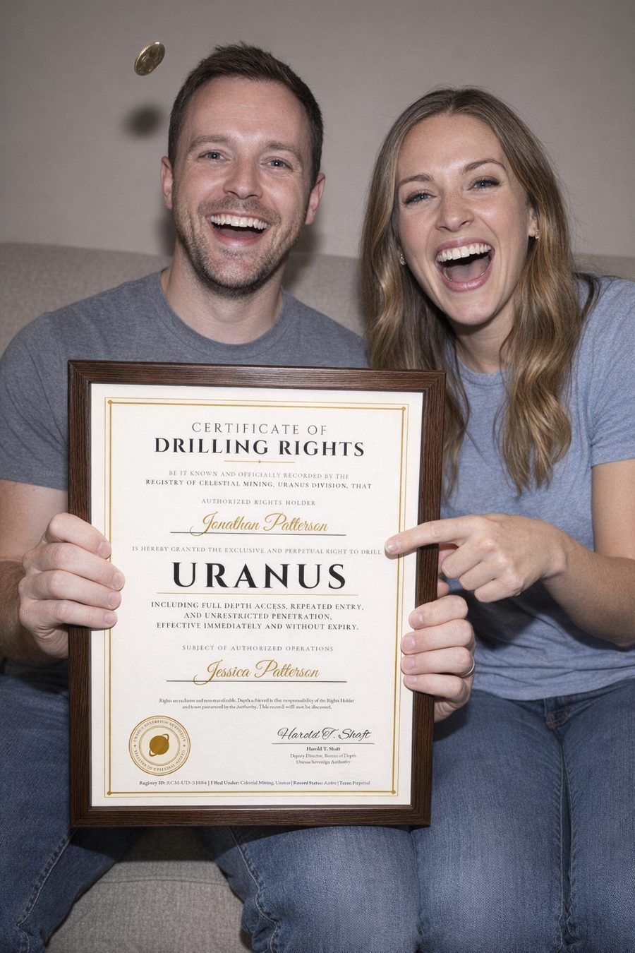 The marriage holds the rights